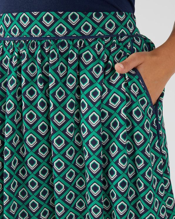Jupe tissu crêpe fibres viscose Lenzing™ EcoVero™