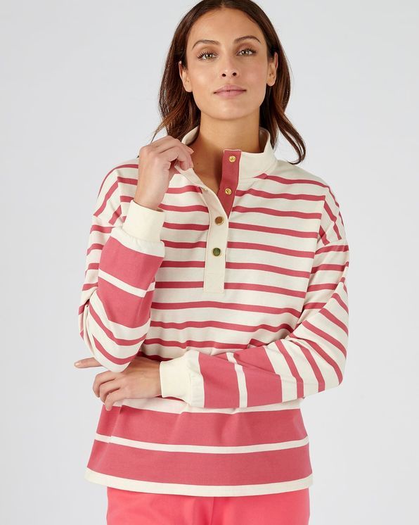 Marinière-sweater in katoenmix