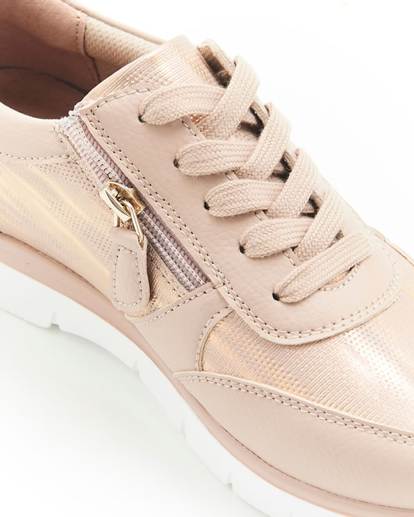 Sneakers met iriserend en gestructureerd Amortyl bovenwerk