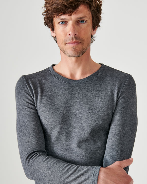 Dubbelzijdig gebreid T-shirt, lange mouwen Thermolactyl