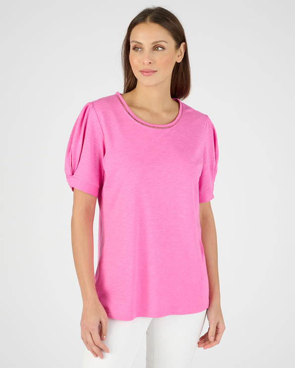 T-shirt tropical coton modal