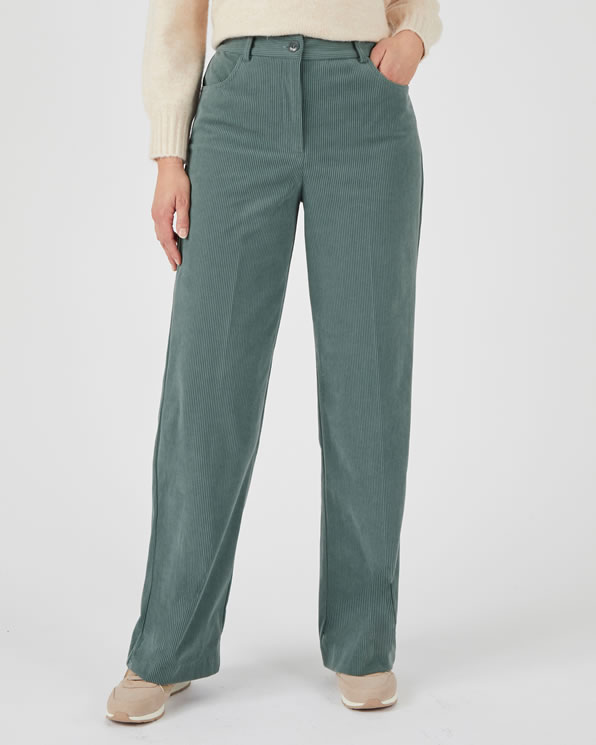 Broek pull on ribfluweel Broeken Damart Belgie