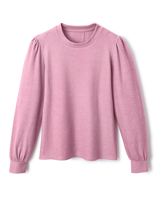 T-shirt geribd warm tricot