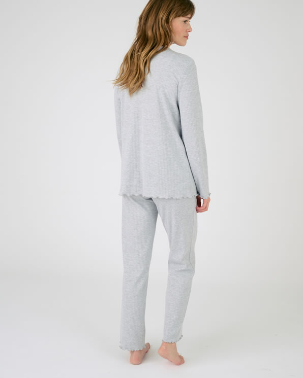 Pyjama maille côtelée