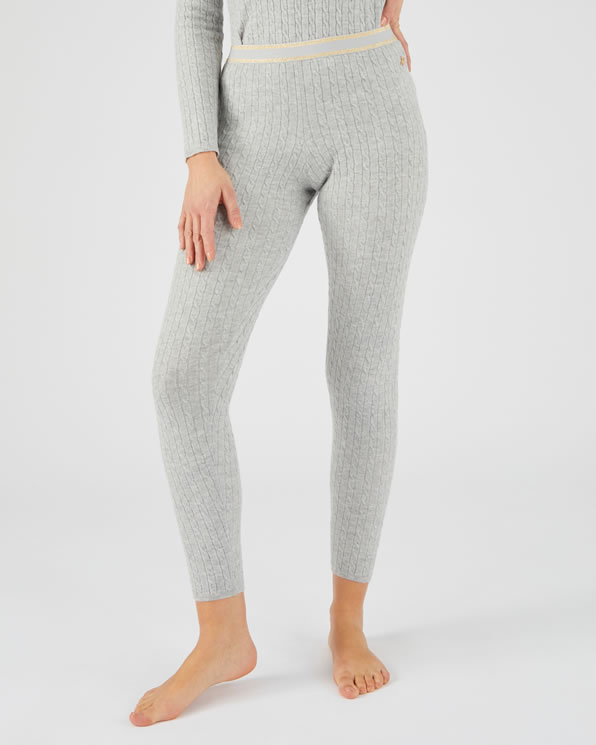 Legging in kabeltricot voor dames, Thermolactyl