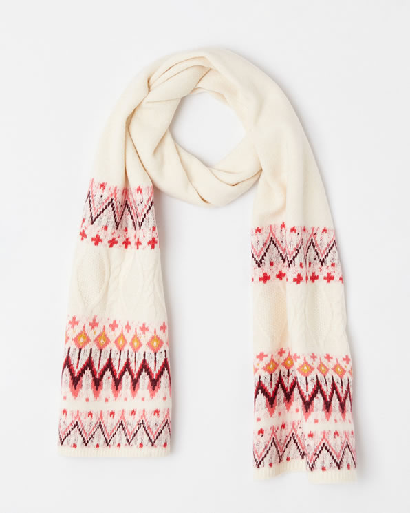 Écharpe maille chaude jacquard Thermolactyl