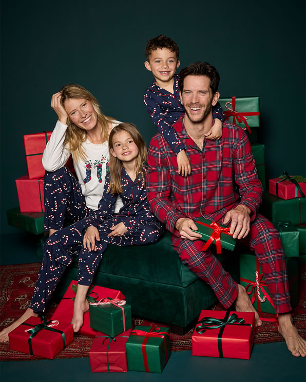 Pyjama en flanelle grattée pur coton