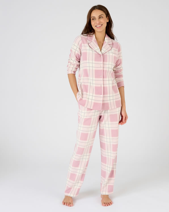 Pyjama met knopen Thermolactyl fleece