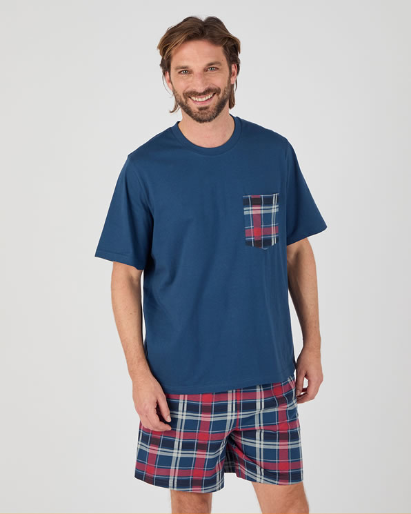 Pyjashort maille jersey pur coton peigné