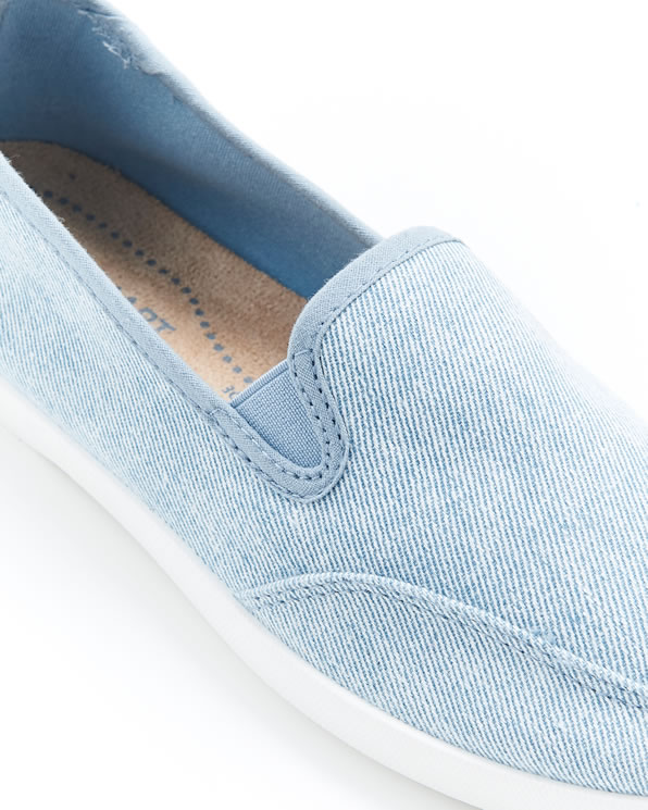 Pantoffel met effect chambray, Climatyl