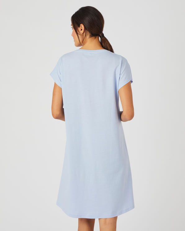 Chemise de nuit pur coton peigné