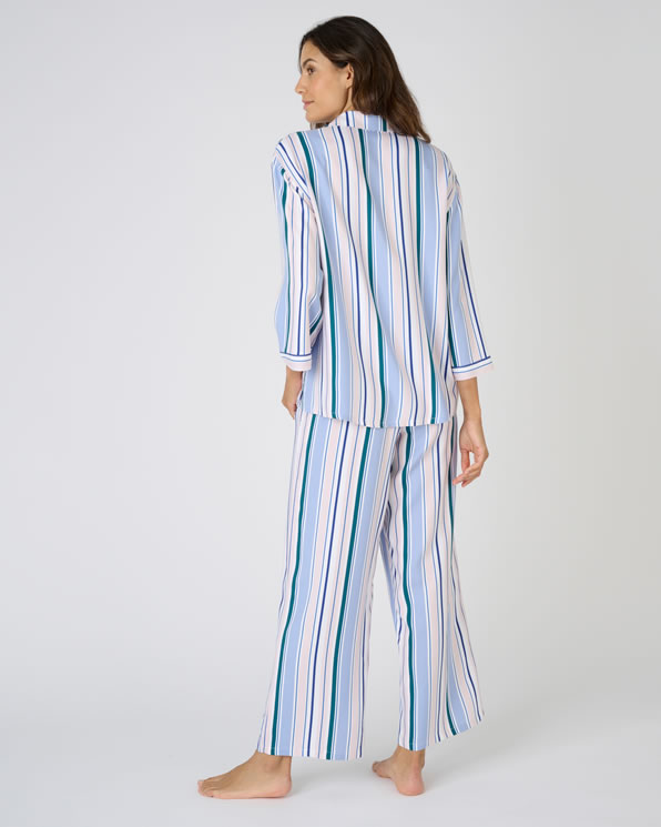 Pantalon de pyjama 7/8ème pur coton peigné