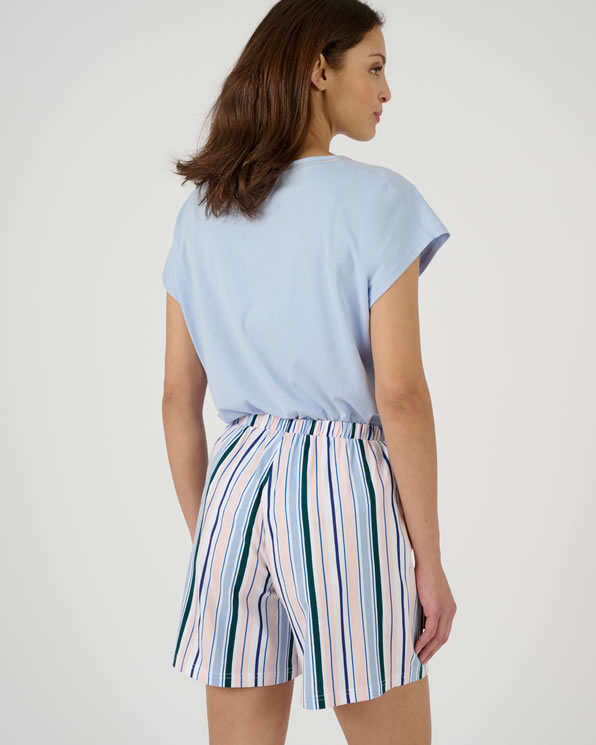Pyjamashort in zuiver kamkatoen
