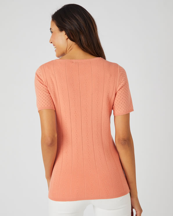 Pull maille ajourée