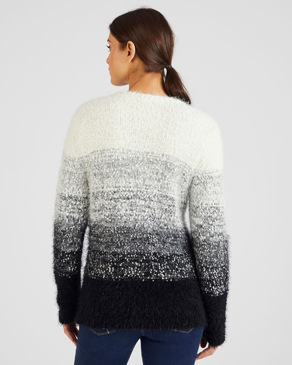 Pull en maille poilue