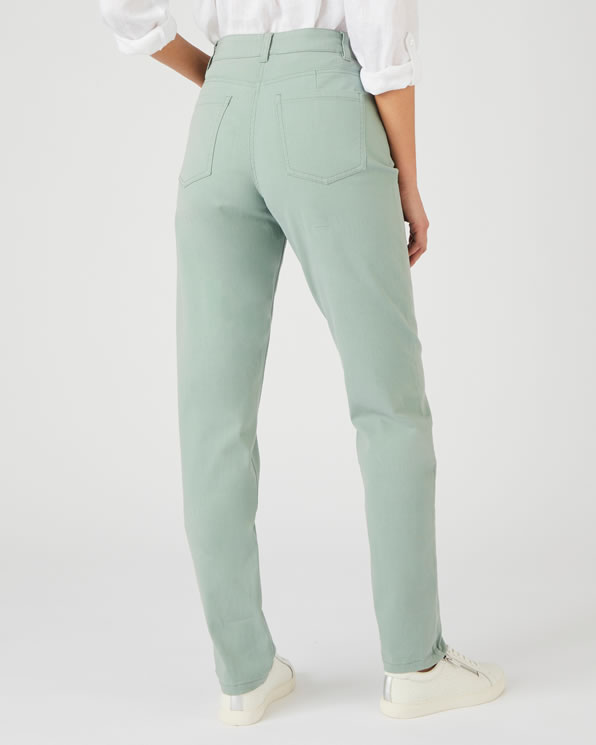 Jean 5 poches Mom taille haute