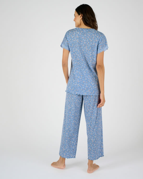 7/8e pyjama in pointelle-breisel