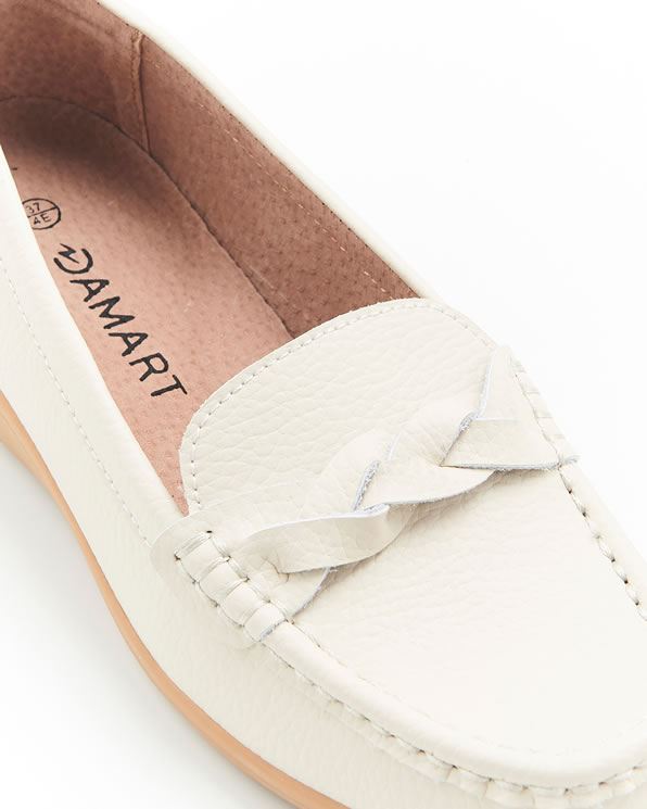 Mocassins Amortyl dessus cuir grainé