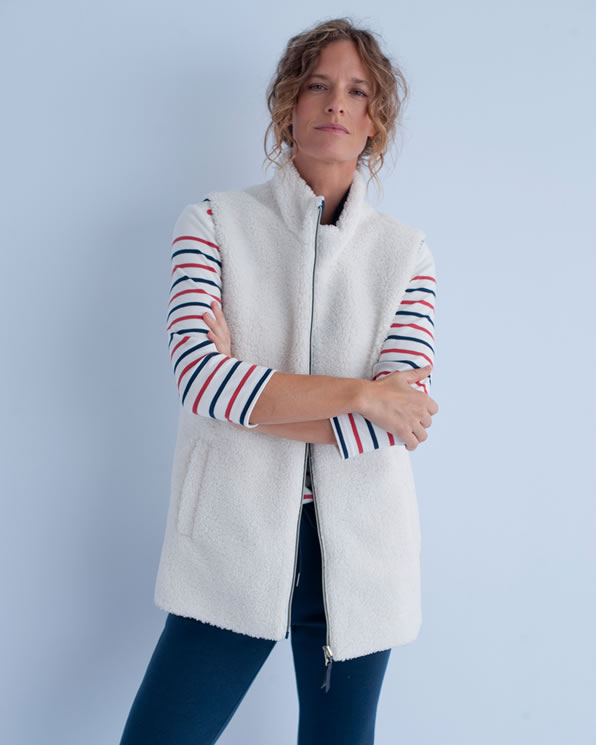 Omkeerbaar mouwloos vest