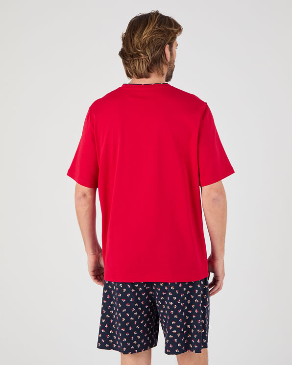 Pyjamashort van puur gekamd katoen