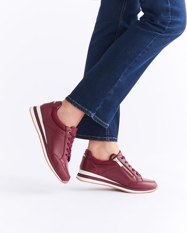 Amortyl sneakers met zigzagmotief