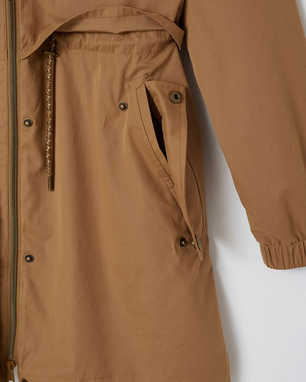 Fluweelzachte parka