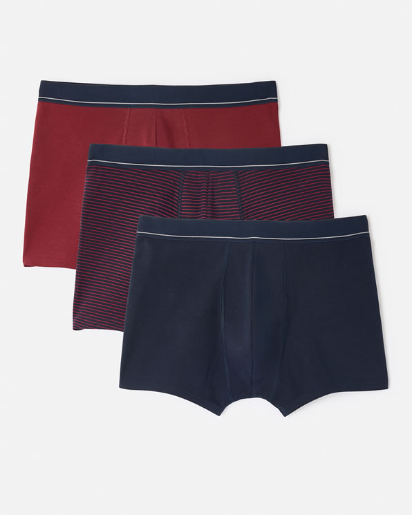 Lot de 3 boxers fermés coton biologique majoritaire