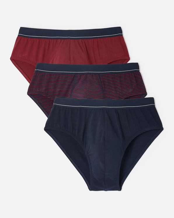 Lot de 3 slips fermés coton biologique majoritaire