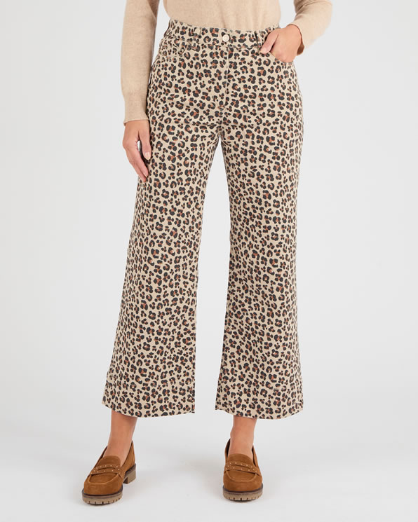Broek met wijde pijpen 7/8e