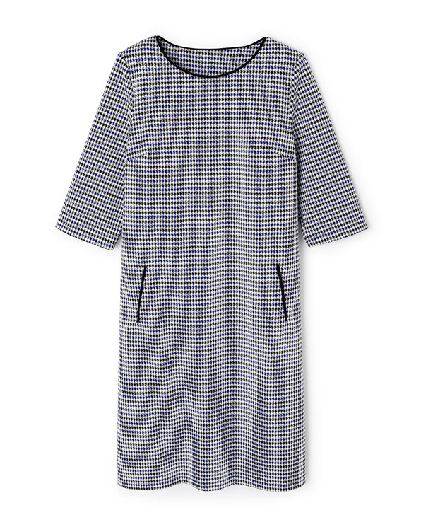 Jurk van jacquard milanobreisel