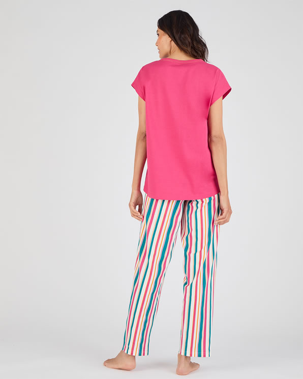 Pantalon de pyjama en maille jersey pur coton
