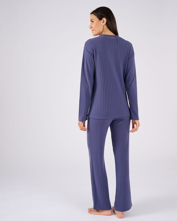 Thermolactyl pyjama van ribtricot