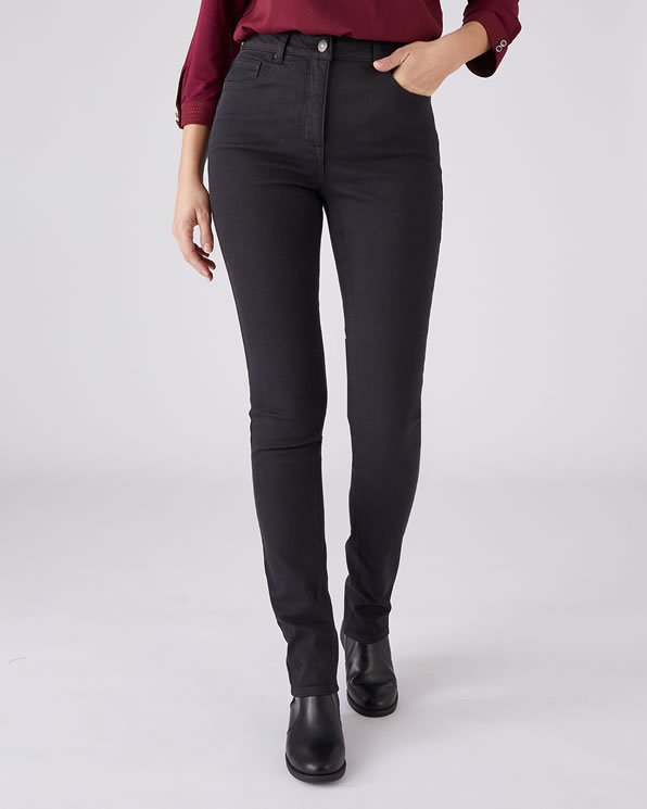 Jeans slim fit met hoge taille Perfect Fit by Damart