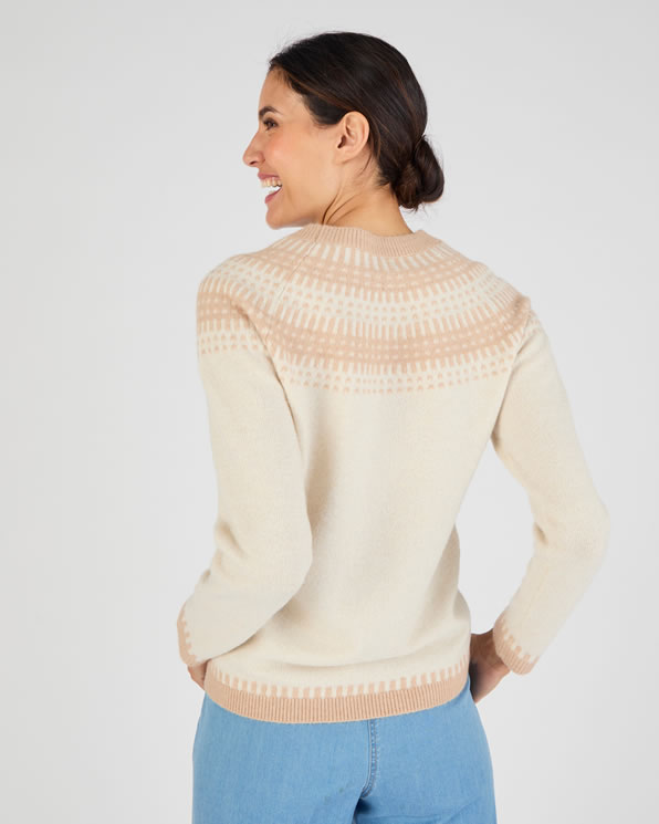 Pull jacquard et fils brillants Thermolactyl