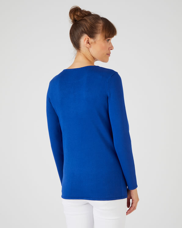 Pull in soepel tricot, effen of gebloemd