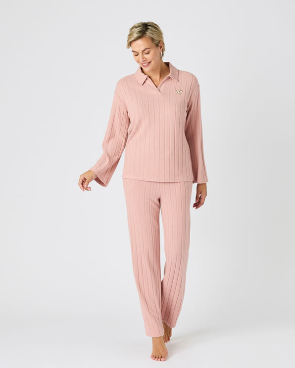 Pyjama Thermolactyl en maille côtelée