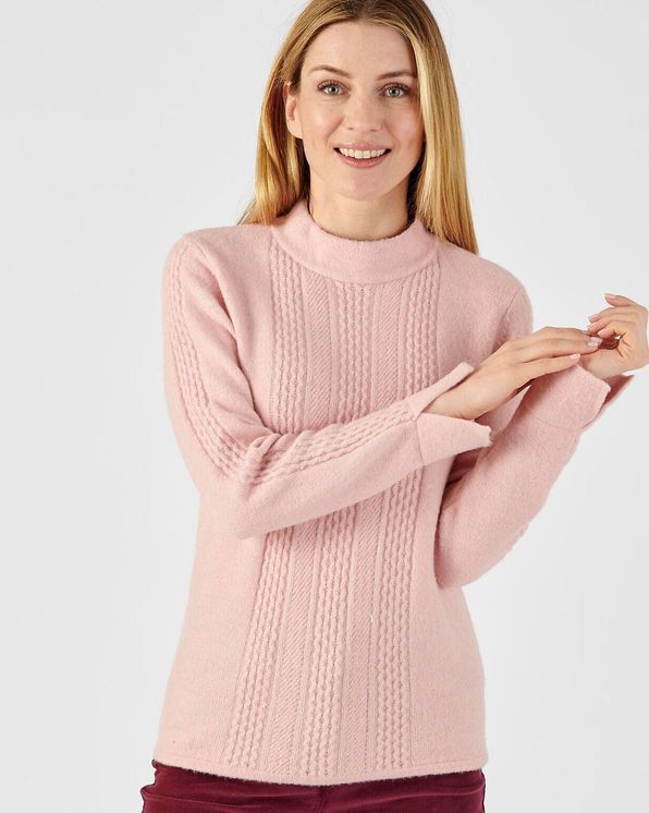 Pull in donzig fantasietricot, gerecycleerde vezels