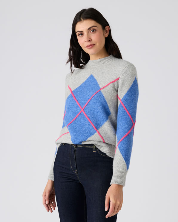 Trui jacquard tricot met Thermolactyl-label