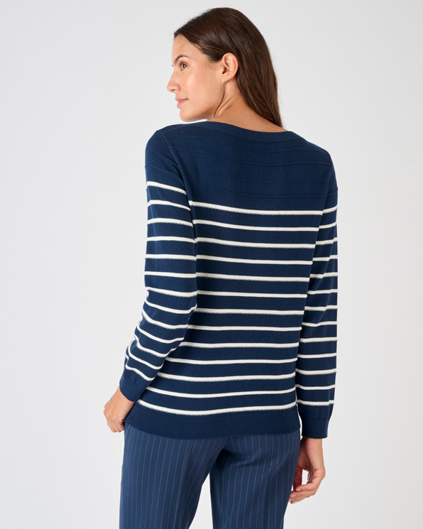 Pull rayures fantaisie