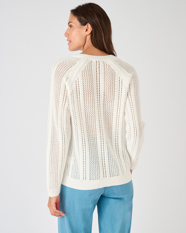 Pull maille ajourée