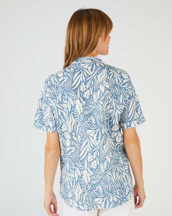 Blouse mélange lin