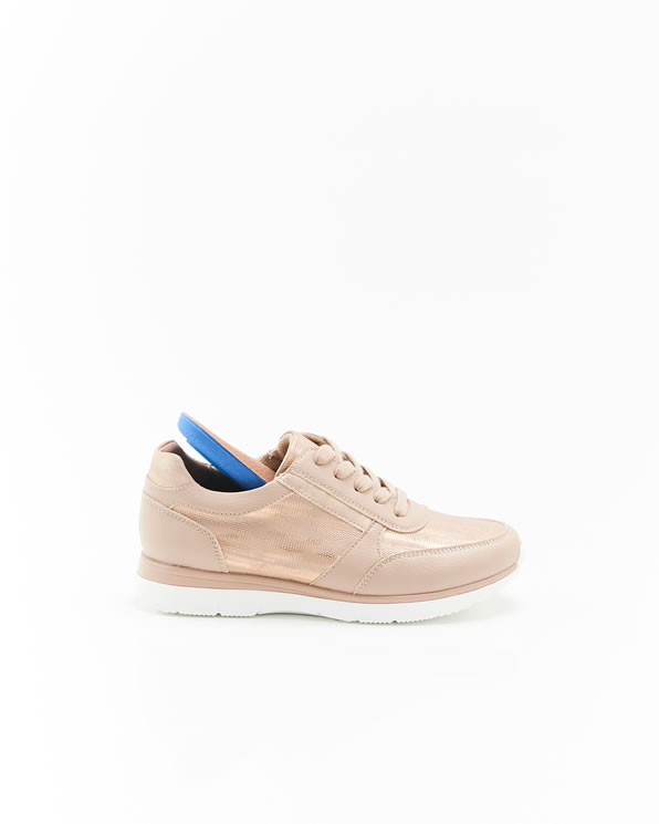 Sneakers met iriserend en gestructureerd Amortyl bovenwerk