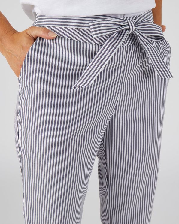 Kuitbroek gewafelde stof met strepen
