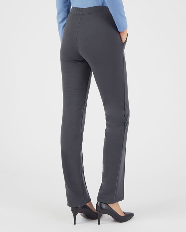 Pantalon rechte snit gebreid milano Thermolactyl