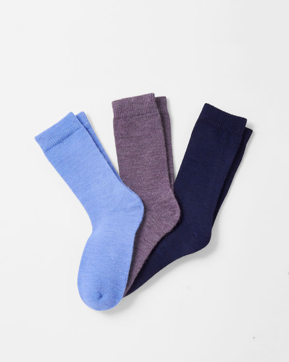 Lot de 3 paires de chaussettes unies femme Thermolactyl