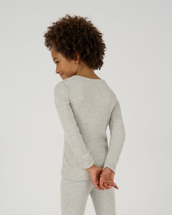 T-shirt enfants Manches longues, col rond Thermolactyl
