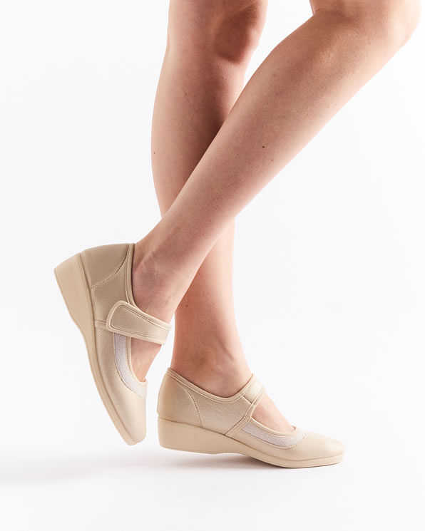 Ballerina met stretch en velcro-sluiting Piedical®