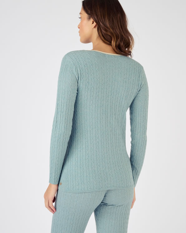 Pull in kabeltricot voor dames, Thermolactyl