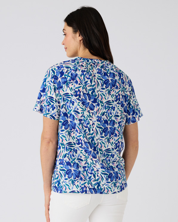 Blouse korte mouwen print Climatyl