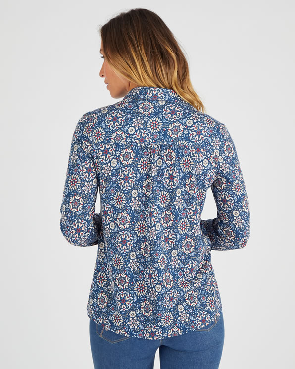 Overhemdblouse met print Thermolactyl